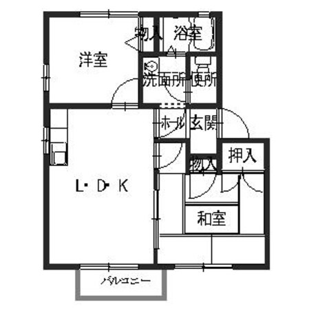 英賀保駅 徒歩10分 2階の物件間取画像